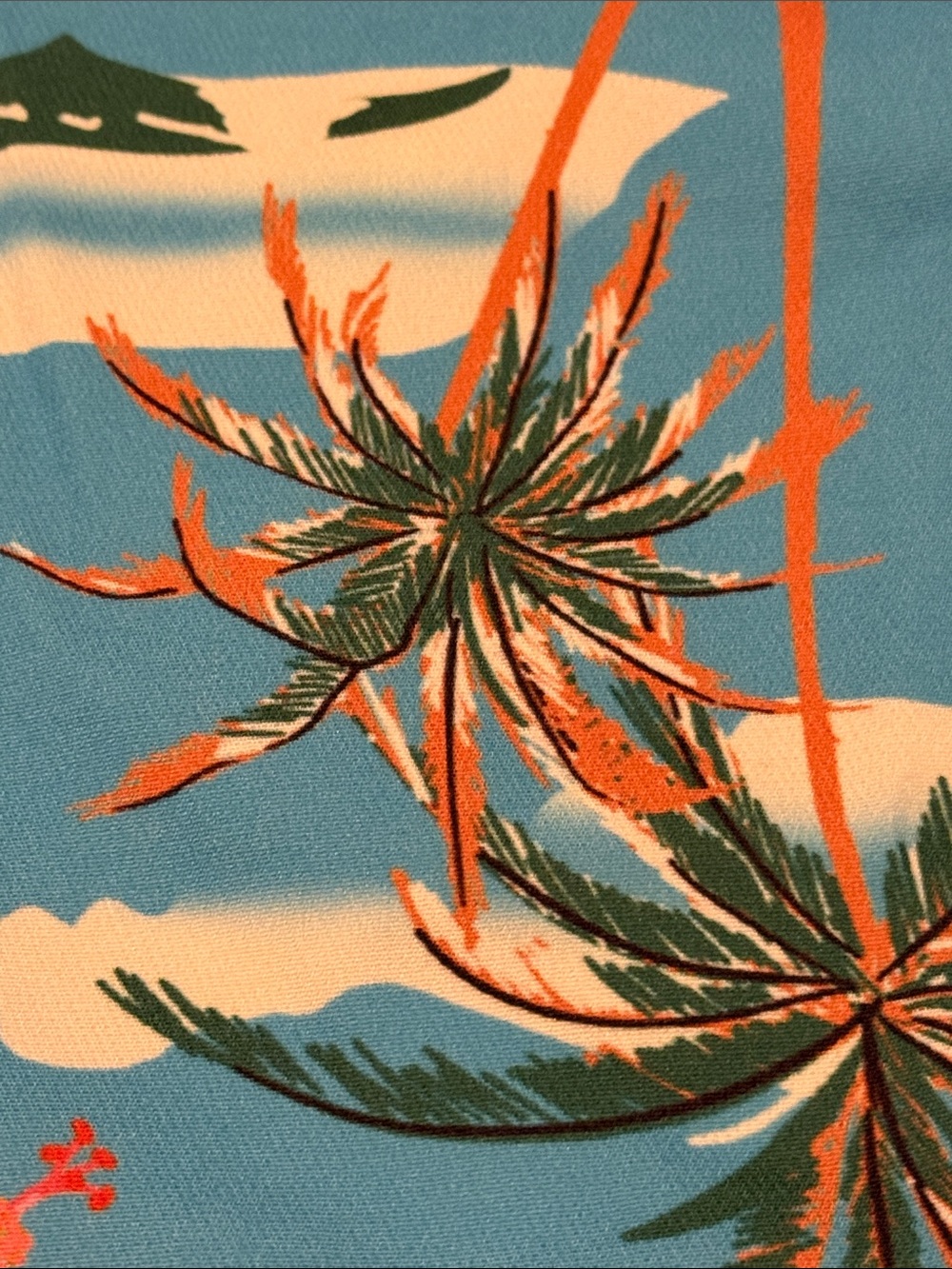 Boys size large short sleeve Hawaiian button down shirt - Picture 6 of 9